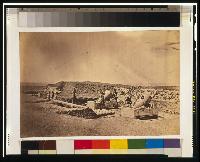 Mortar batteries in front of Picquet house