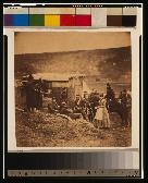 Camp of the 4th Dragoons, convivial party,