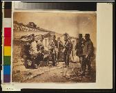 Lieutenant-colonel Shadforth at his hut & officers