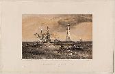 The light-house at Cape Chersonese - looking south :William Simpson